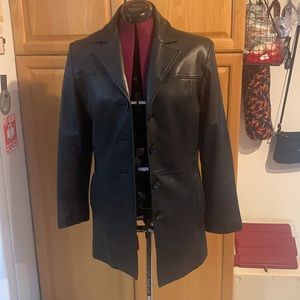 Gallery Leather 3/4 length coat